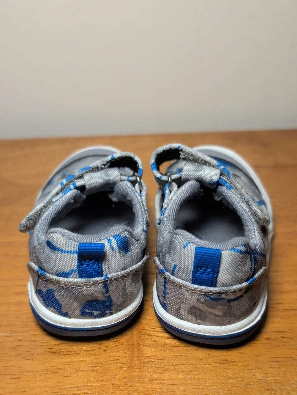 Stride Rite SR Hadley 2.0 Sneaker Sandals Gray + Blue Camo Toddler Boy Size 6